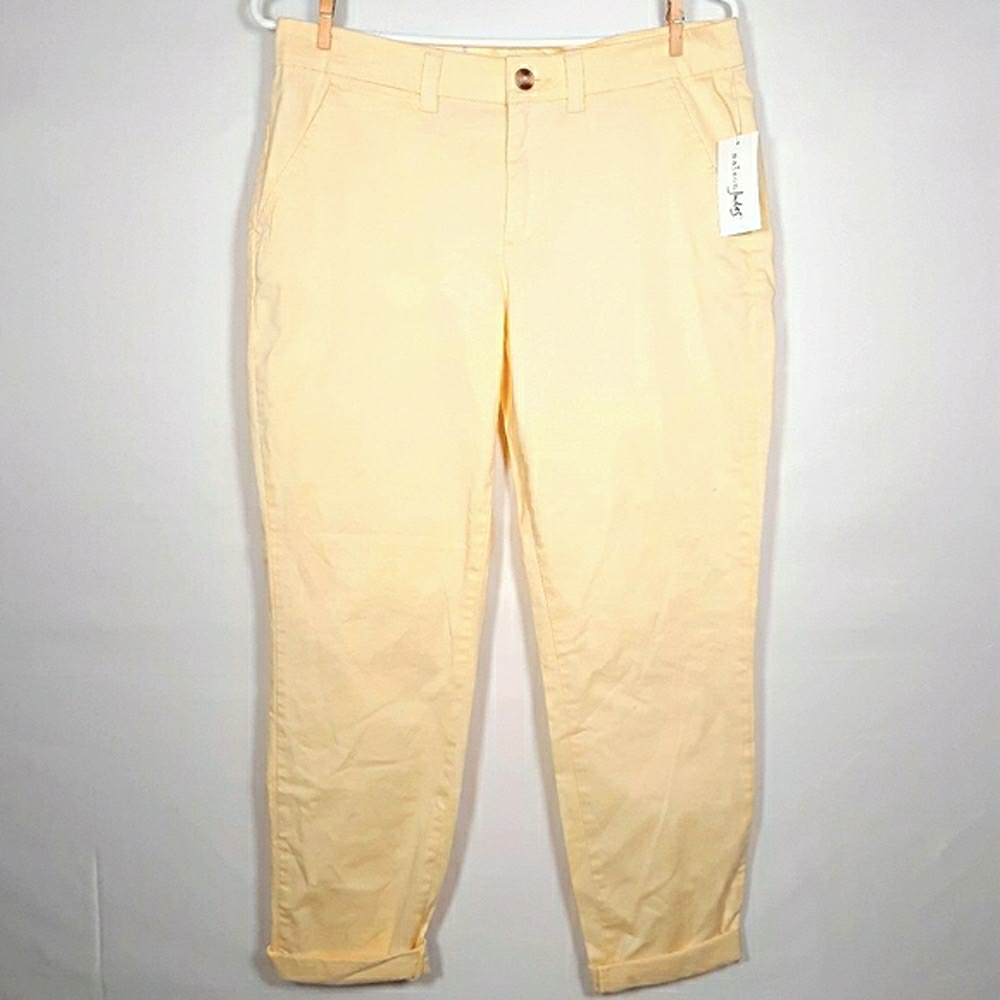 Maison Jules Yellow Essential Pant Trouser Size 6